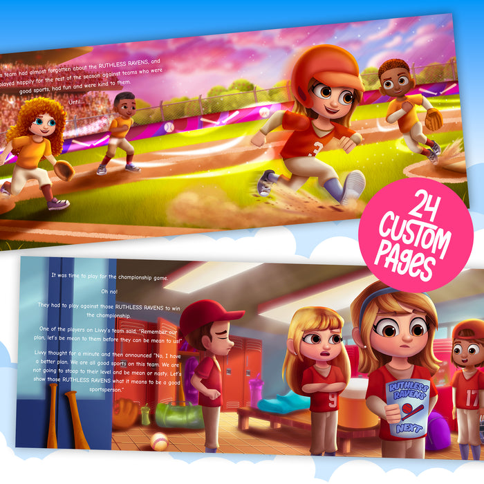 Baseball Star Personalized Story Book