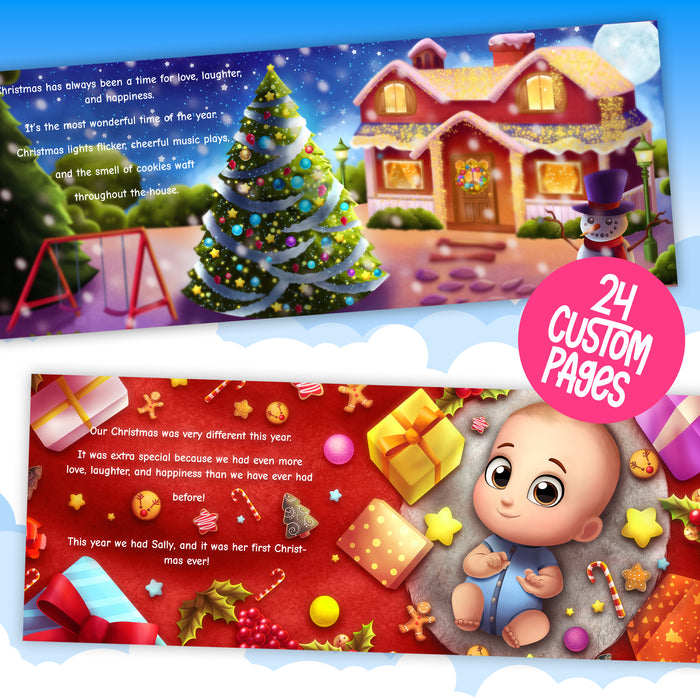 First Christmas Personalized Baby Book 5