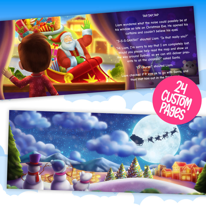 Personalized Christmas Children's Book Santa Visits 7