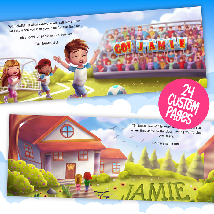 Special Name Personalized Story Book preview of inside pages - 24 custom pages