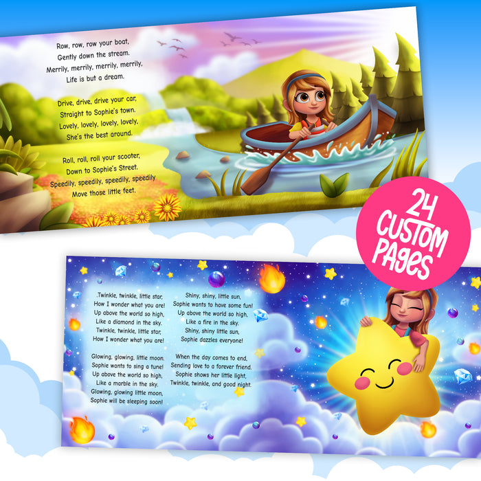 Personalized nursery rhymes storybook for kids twinkle little star preview