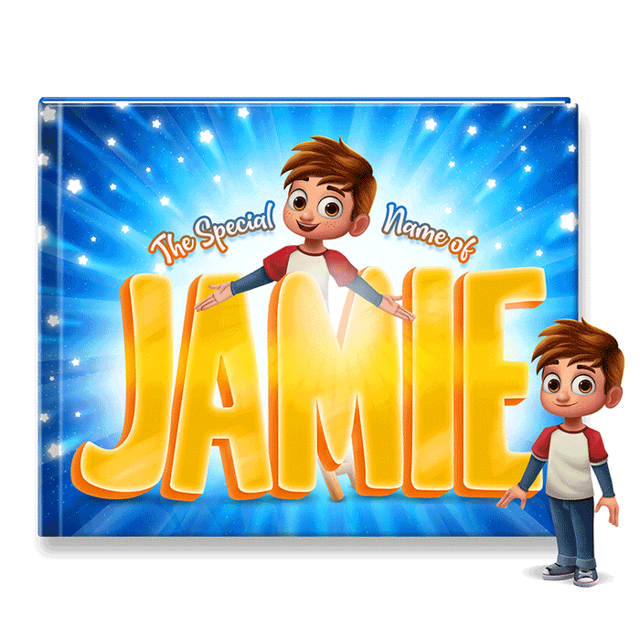 Special Name Personalized Story Book cover gif showing colors and names