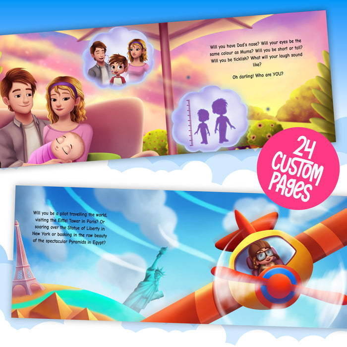 Welcome to the World Personalized Baby Girl Book