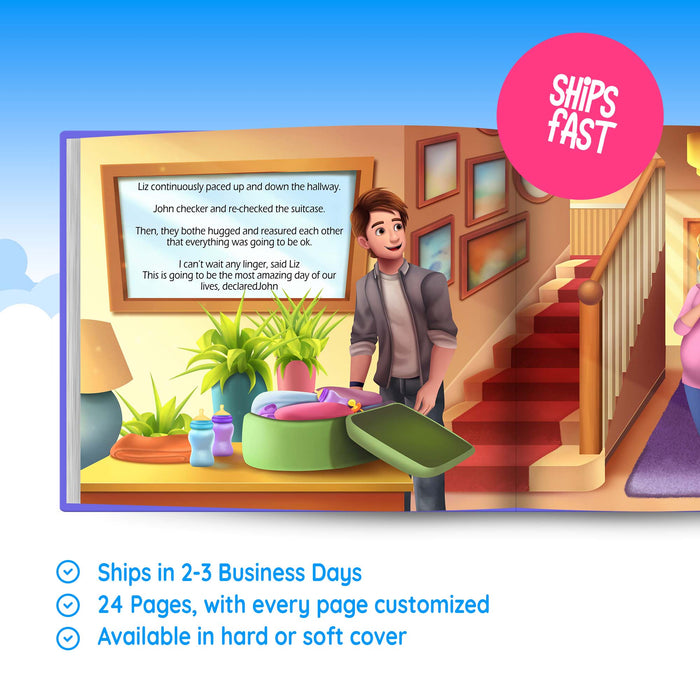 Welcome to the World Personalized Baby Girl Book