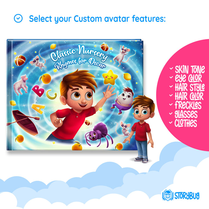 Personalized nursery rhymes storybook for kids customize the story preview