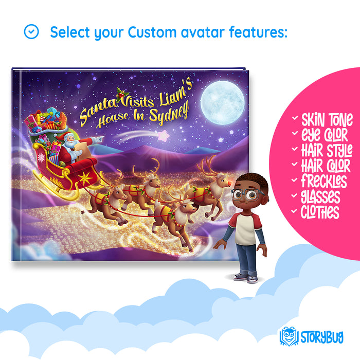 Personalized Christmas Children's Book Santa Visits 10