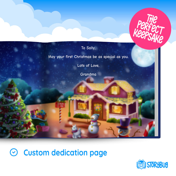 First Christmas Personalized Baby Book 2