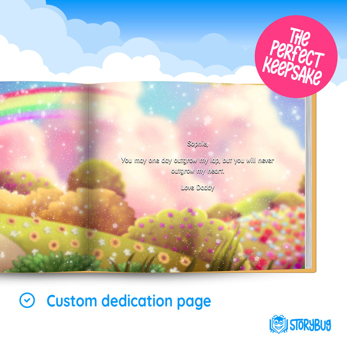 Internal custom dedication page example for my dad is my world story book