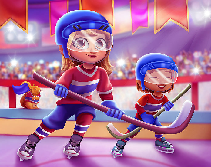 Hockey Sports custom story book