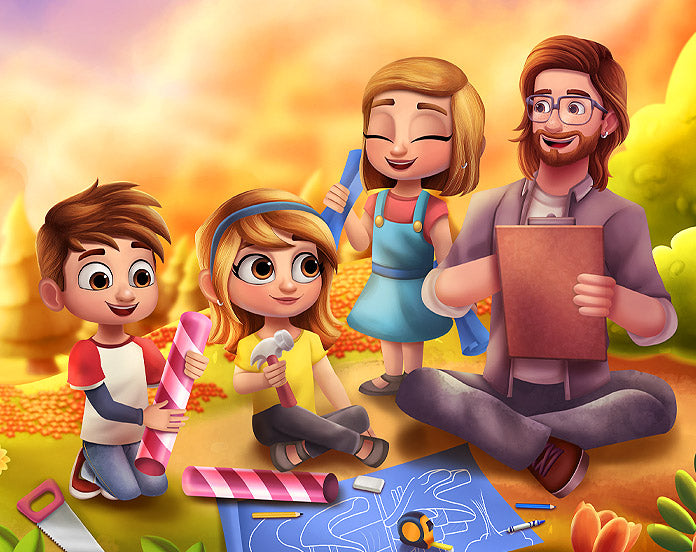 Kids love reading personalized story books!