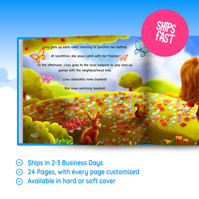 Baseball Star Personalized Story Book