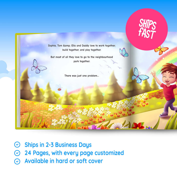 Dad Little Helper Personalized Book For Dad