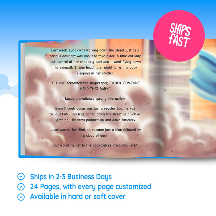 Dad is the Super Hero Personalised Story Book