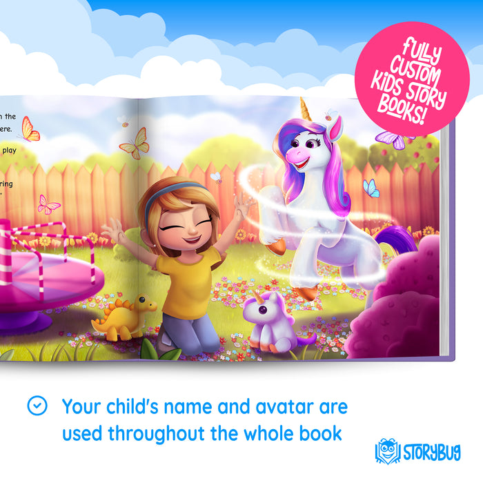 Magical Unicorn Custom Story Book add your child to the story