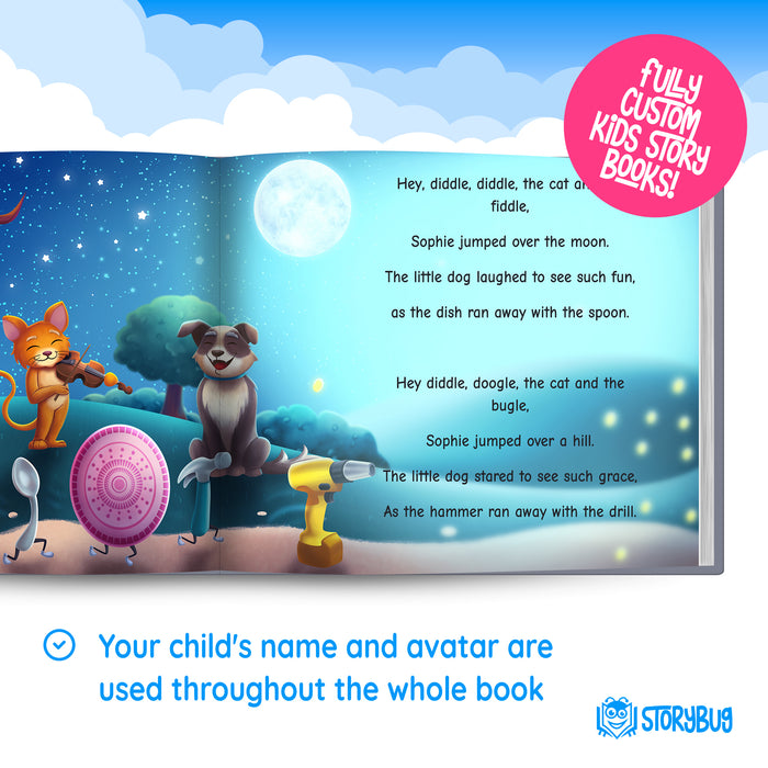 Personalized nursery rhymes storybook for kids custom preview