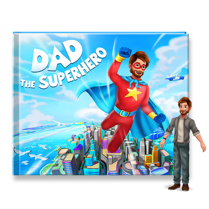Dad is the Super Hero Personalised Story Book