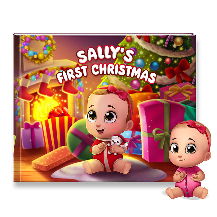 First Christmas Personalized Baby Book