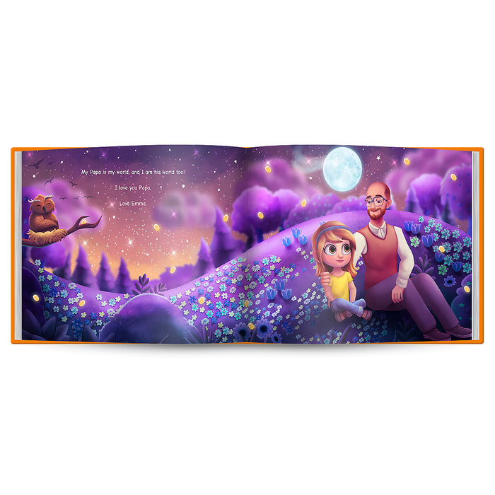 Internal pages of my papa is my world story book