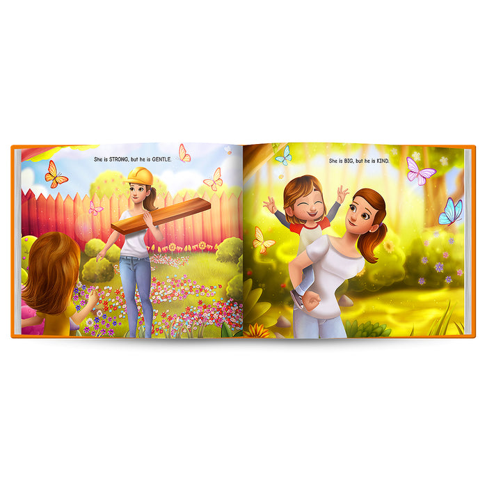 Internal page examples of Mommy is my world custom book