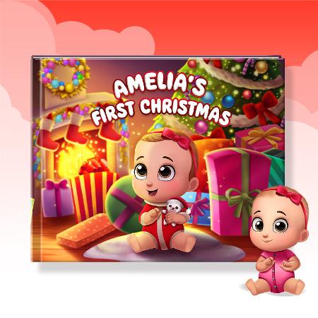 First Christmas Custom Baby Book