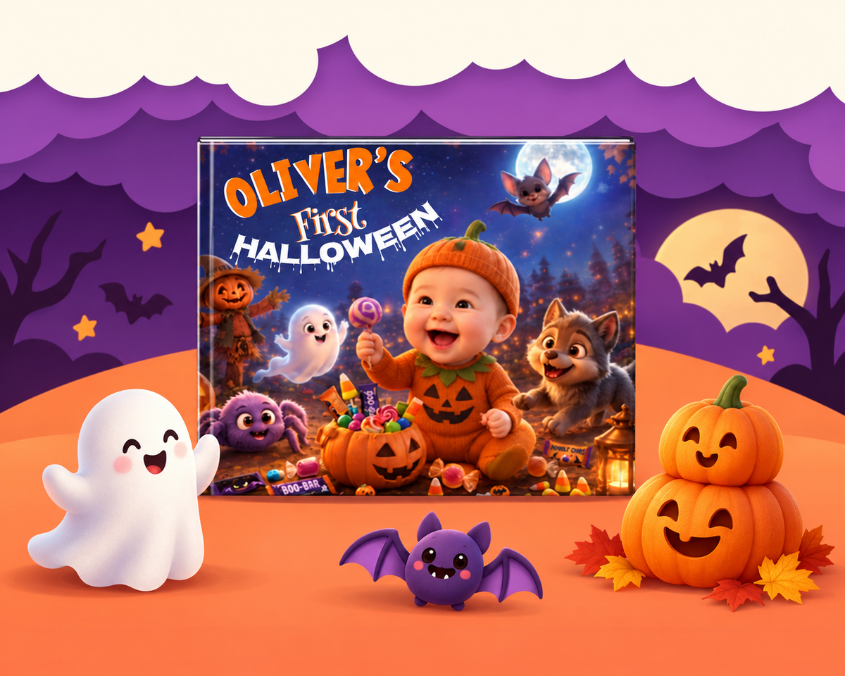 Halloween Personalized Book with spooky characters