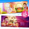 Internal page example of baby first easter showing easter basket