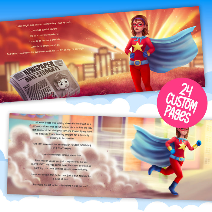 Mum is the Super Hero Personalised Story Book