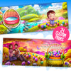 Internal pages showing example of family on first easter custom story