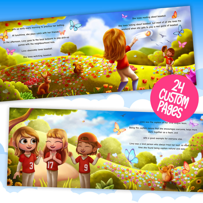 Baseball Star Personalised Story Book