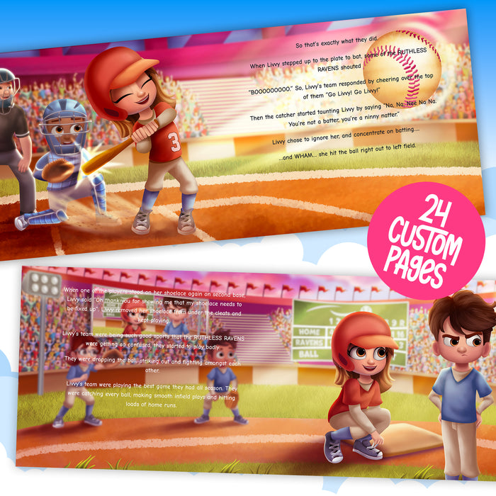 Baseball Star Personalised Story Book