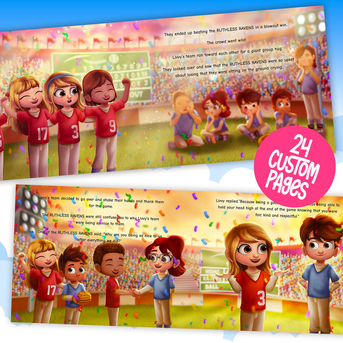 Baseball Star Personalised Story Book