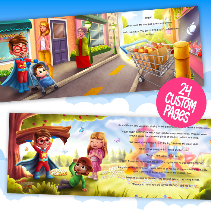 Super Hero Personalized Story Book