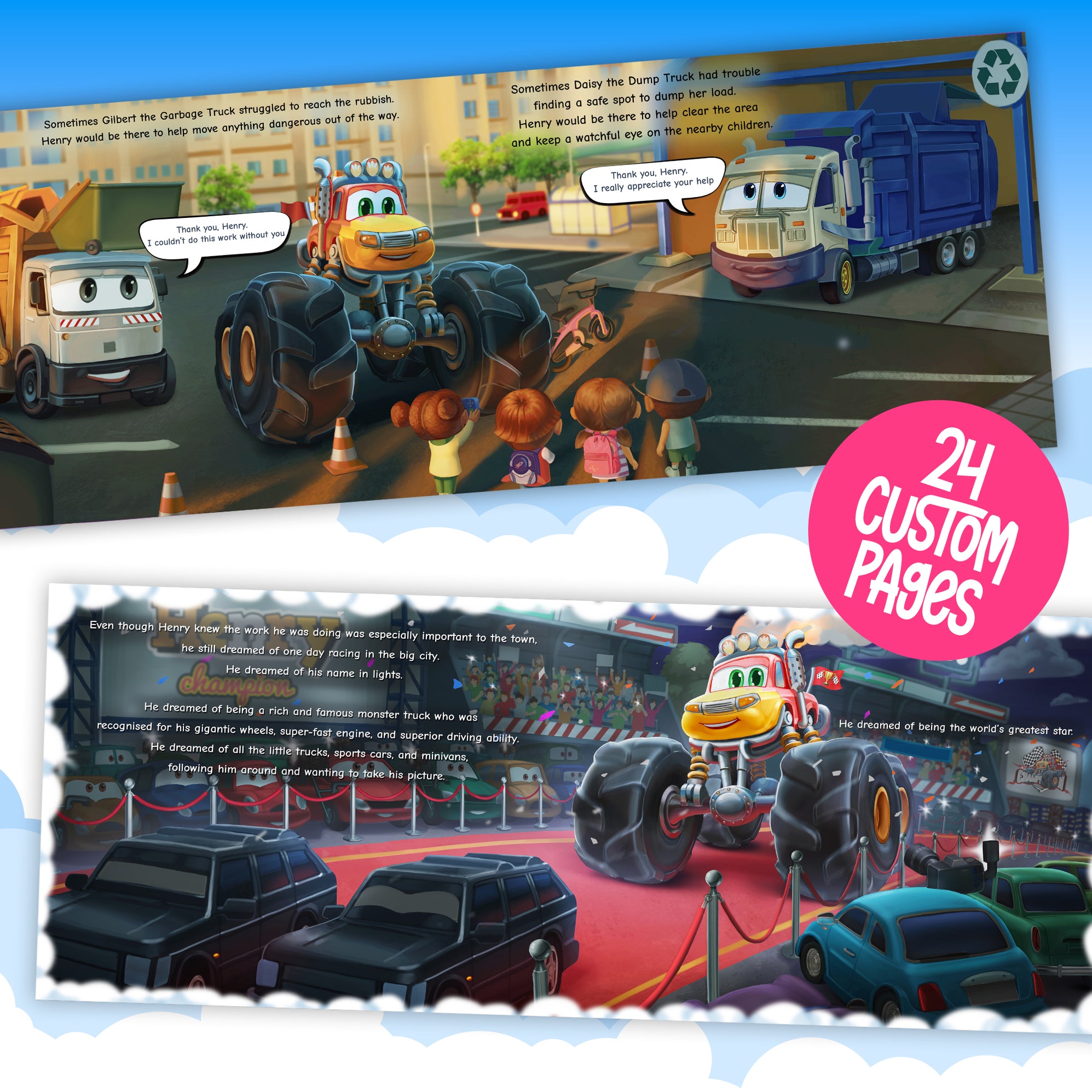 Personalized monster truck children's book | Monster Truck Book — Story Bug