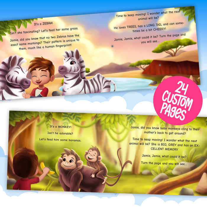 Magical Zoo Tour Personalized Story Book