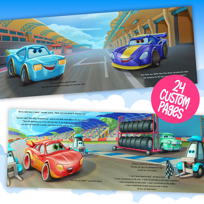 The Great Car Race Personalised Story Book