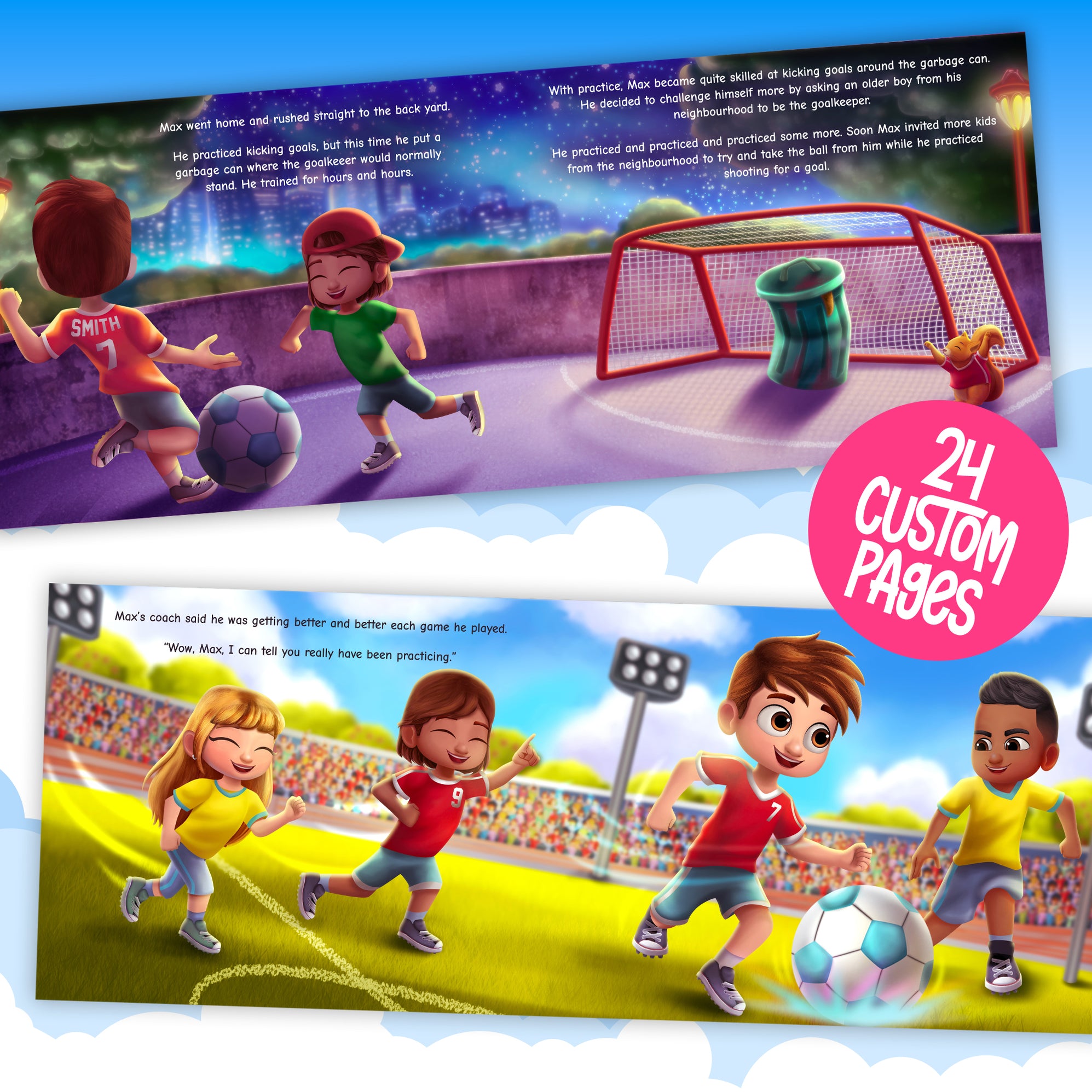 Soccer Star Personalised Story Book — Story Bug