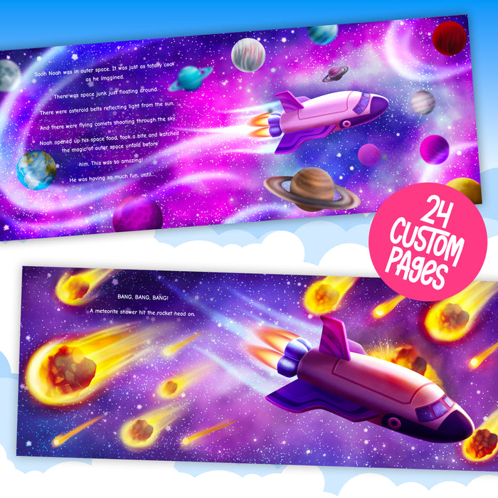 Space Tour Personalized Story Book