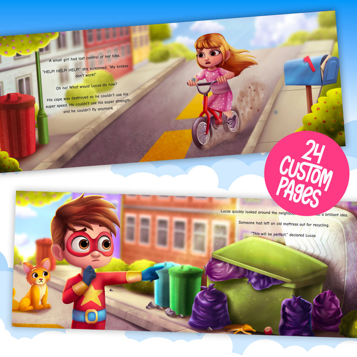 Super Hero Personalized Story Book