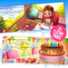 Special Name Personalized Story Book preview of inside pages showing child and birthday cake