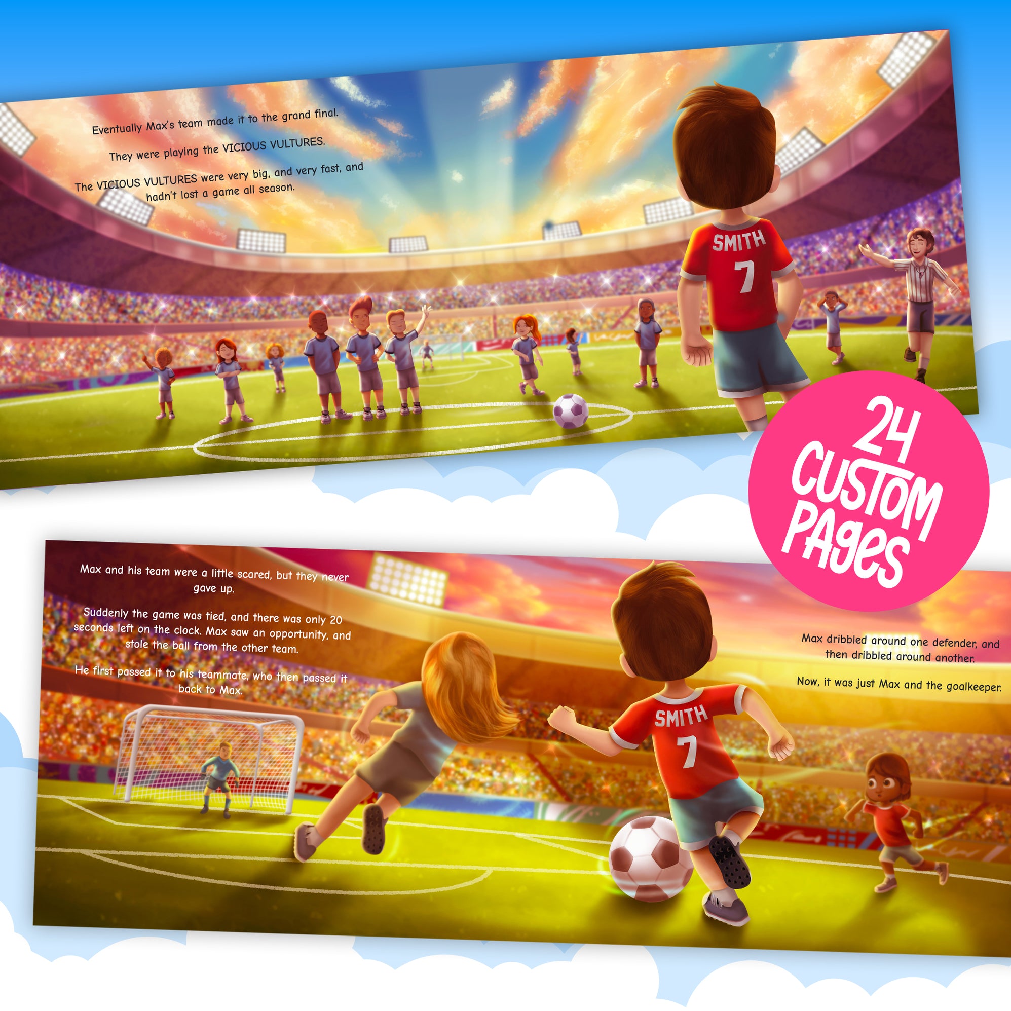 Soccer Star Personalised Story Book — Story Bug