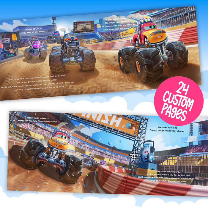 Personalized Monster Truck Children's Story Book