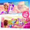 Magical Unicorn Custom Story Book inside book preview 2 page spreads of child and unicorn - 24 custom pages