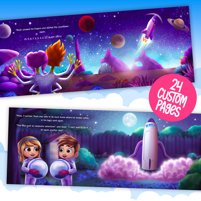 Space Tour Personalised Story Book