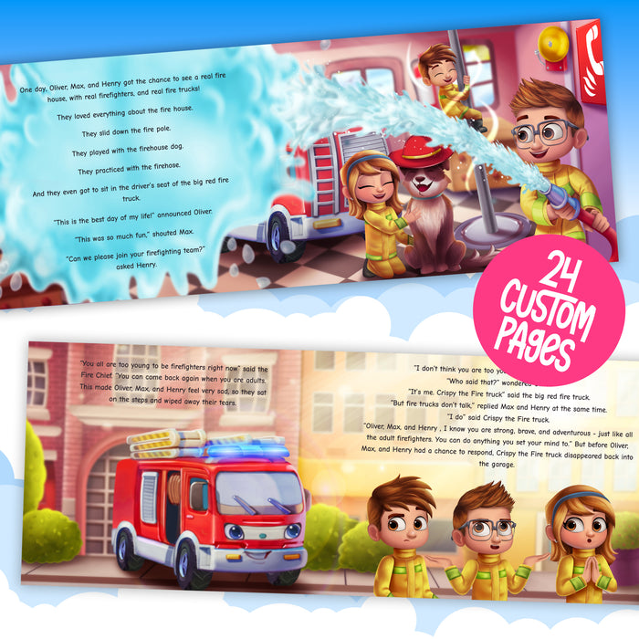 Fire and Rescue Personalized Story Book — Story Bug