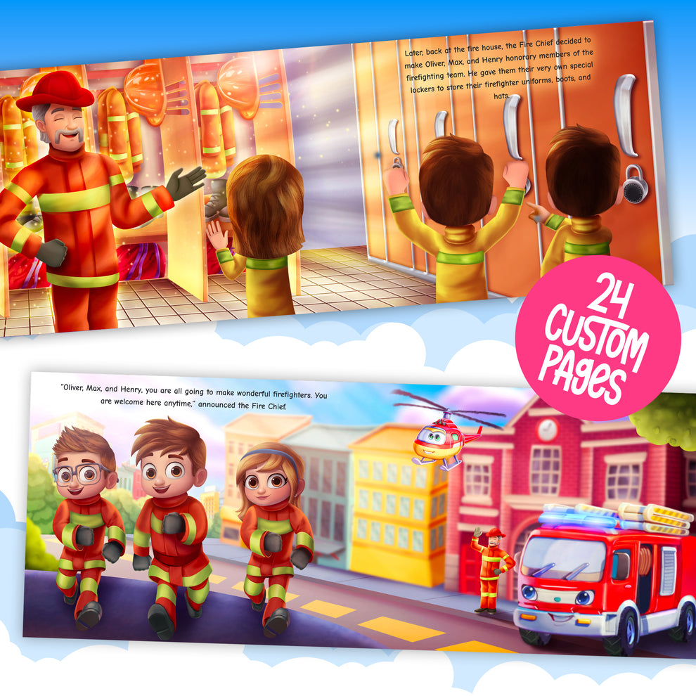 Fire and Rescue Personalized Story Book – Story Bug