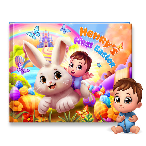 Front Cover of Babies First Easter keepsake with personalized story