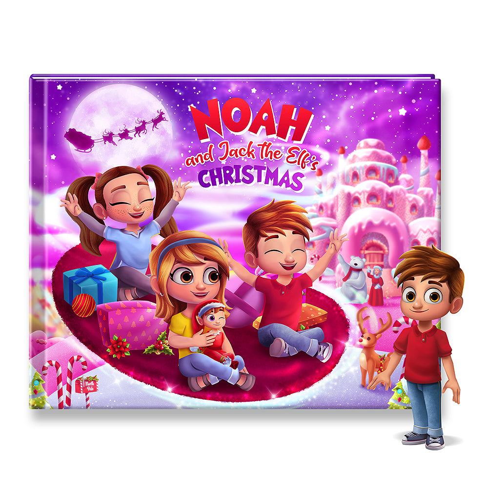 Elf Adventure Personalized Baby Book Personalized Christmas Gift Book