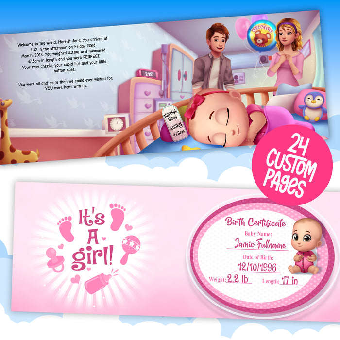 Welcome to the World Personalized Baby Book