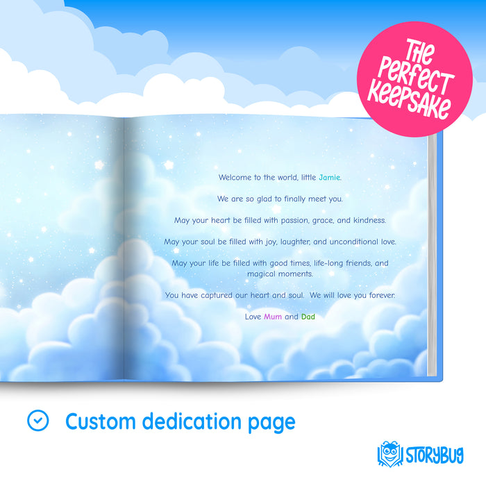 Welcome to the World Personalised Baby Boy Book