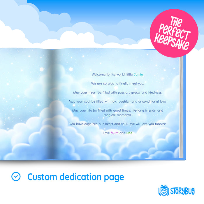 Welcome to the World Personalized Baby Book